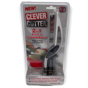 Clever Cutter 2-in-1 Knife & Cutting Board- Quickly Chops Your Favorites